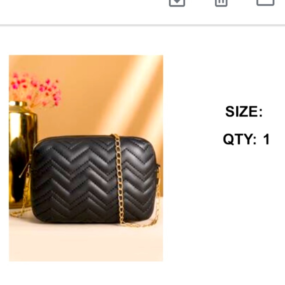 shein black cross body bag